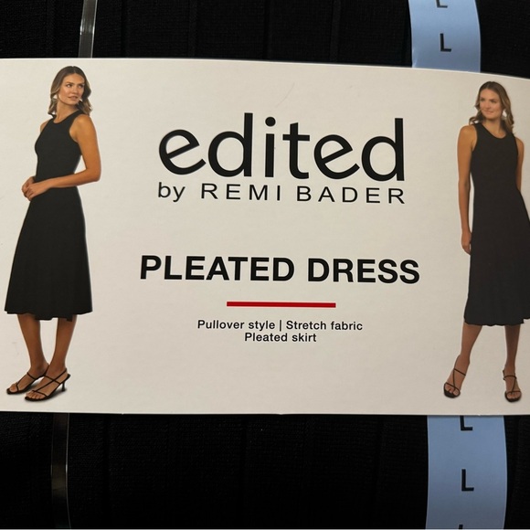 Edited By Remi Bader Dresses & Skirts - Edited by Remi Bader Black Pleated Dress